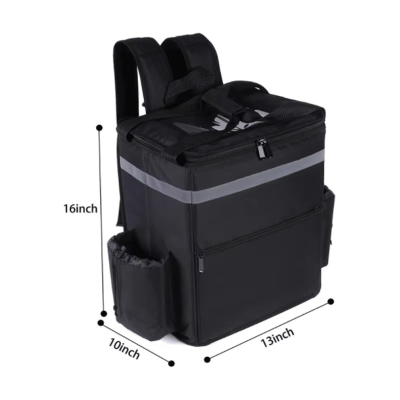 Custom Large Capacity Double Layer Insulated Lunch Bag Eco-Friendly Oxford Cooler for Outdoor Camping Picnic - product detail