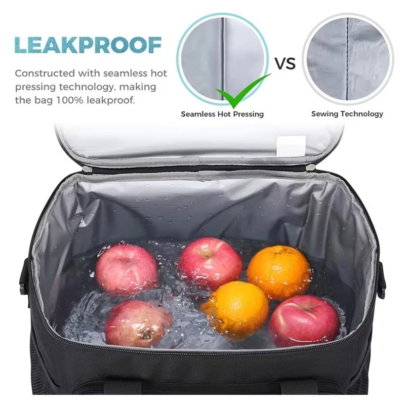 New Fashion Large Capacity Waterproof Outdoor Insulated Lunch Picnic Bags Portable Food Thermal Insulation Backpack Cooler Ba - product detail