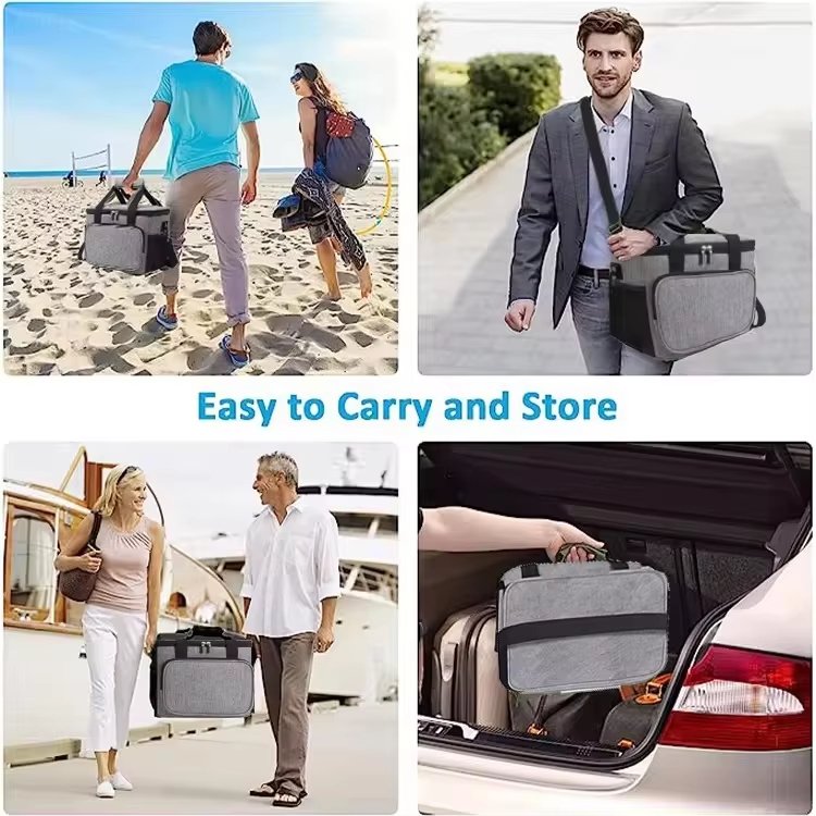 New Fashion Large Capacity Waterproof Outdoor Insulated Lunch Picnic Bags Portable Food Thermal Insulation Backpack Cooler Ba - product detail