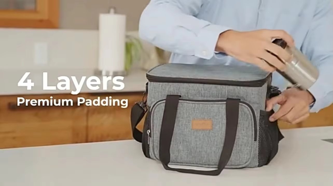 New Fashion Large Capacity Waterproof Outdoor Insulated Lunch Picnic Bags Portable Food Thermal Insulation Backpack Cooler Ba - product detail