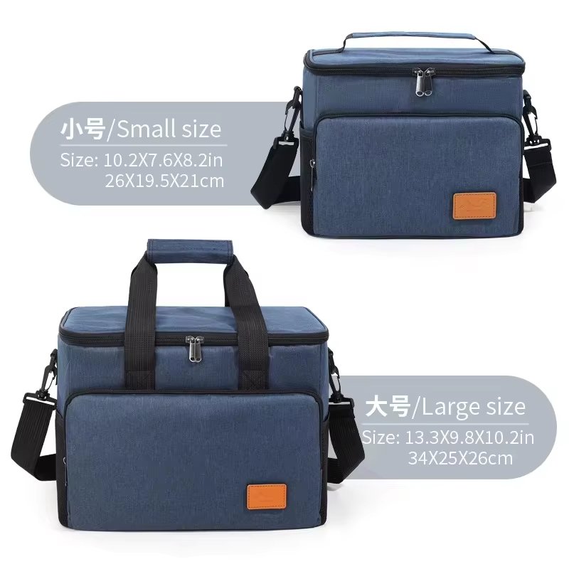 Large Capacity Camping Thermal Insulated Picnic Lunch Box Portable Tote Handbag Waterproof Food Storage Cooler Bag - product detail