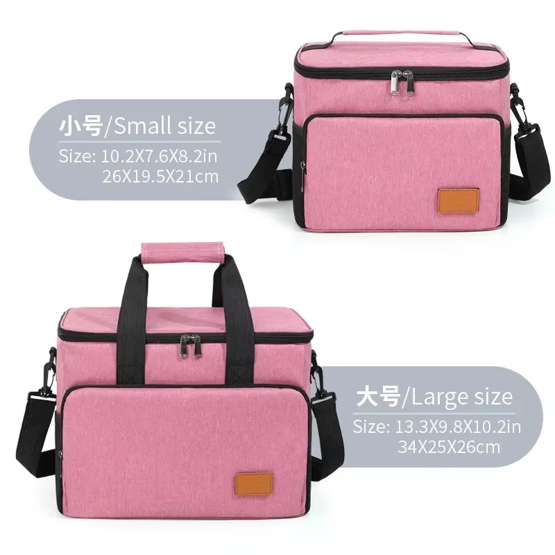 Large Capacity Camping Thermal Insulated Picnic Lunch Box Portable Tote Handbag Waterproof Food Storage Cooler Bag - product detail