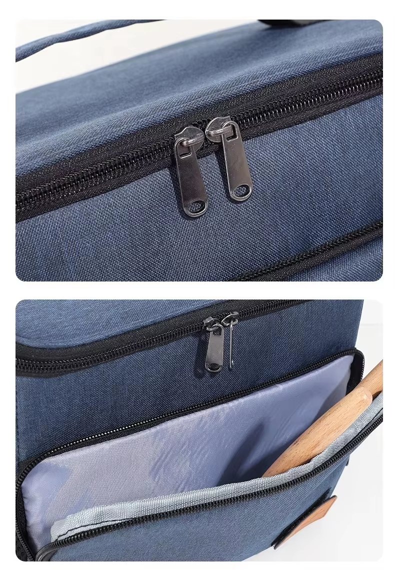 Large Capacity Camping Thermal Insulated Picnic Lunch Box Portable Tote Handbag Waterproof Food Storage Cooler Bag - product detail