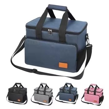 Large Capacity Camping Thermal Insulated Picnic Lunch Box Portable Tote Handbag Waterproof Food Storage Cooler Bag - product detail