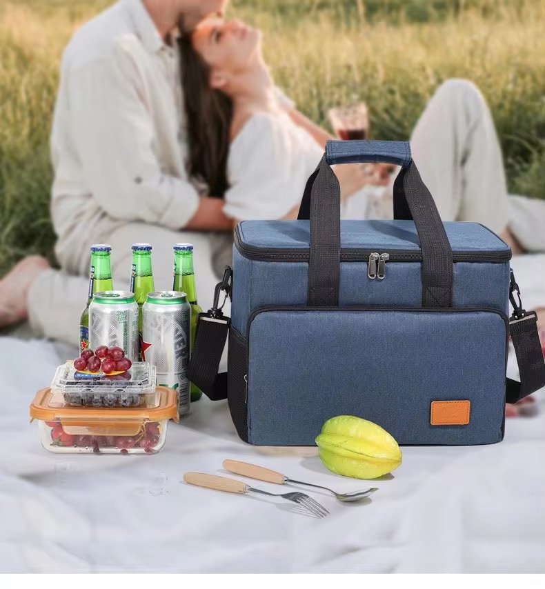 Large Capacity Camping Thermal Insulated Picnic Lunch Box Portable Tote Handbag Waterproof Food Storage Cooler Bag - product detail