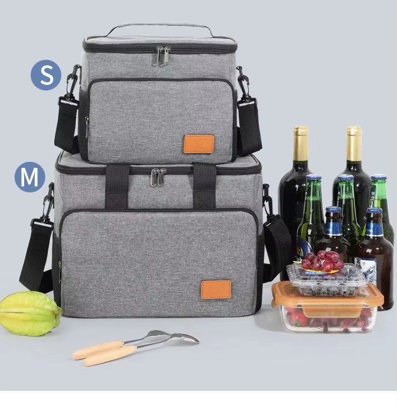 Large Capacity Camping Thermal Insulated Picnic Lunch Box Portable Tote Handbag Waterproof Food Storage Cooler Bag - product detail
