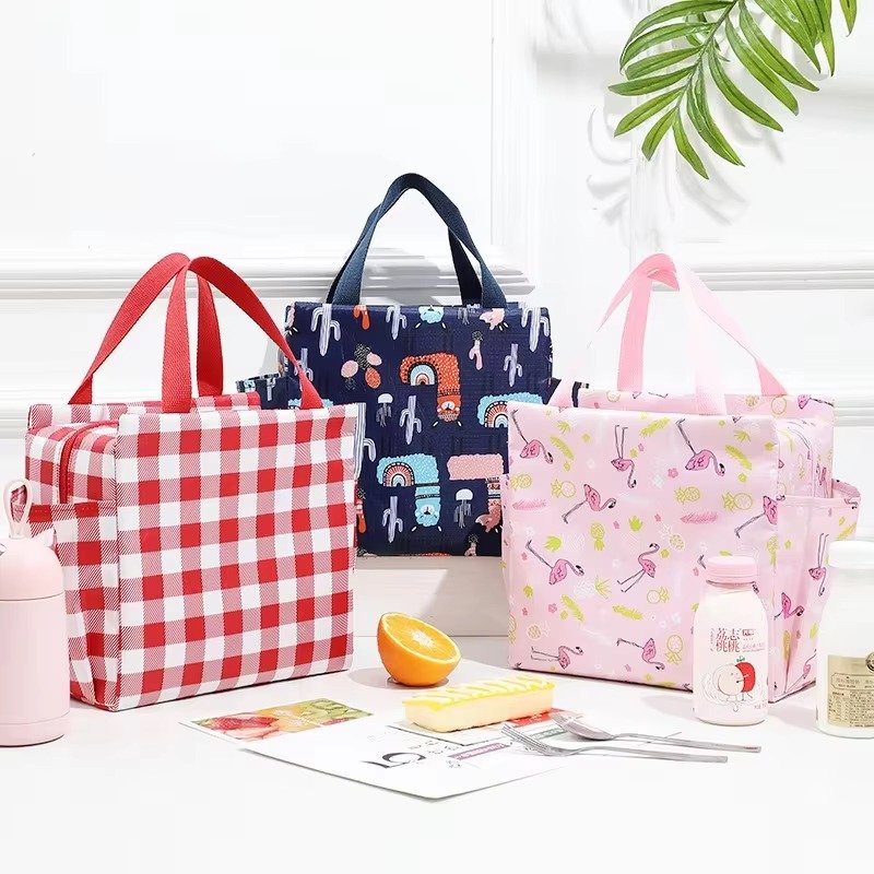 Custom Soft Waterproof Oxford Lunch Box Tote Bag Portable Insulated Thermal Kids Cooler for Beach Camping Picnics - product detail