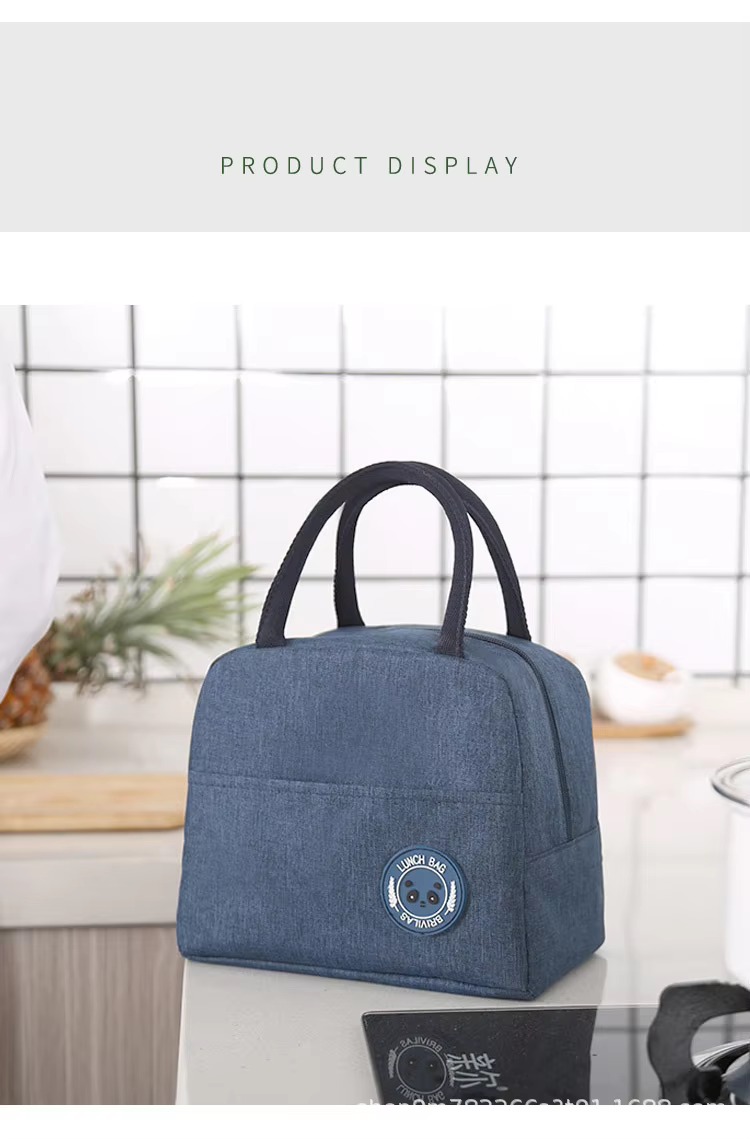 Cationic Fabric Insulated Lunch Bag with Foil Lining product detail