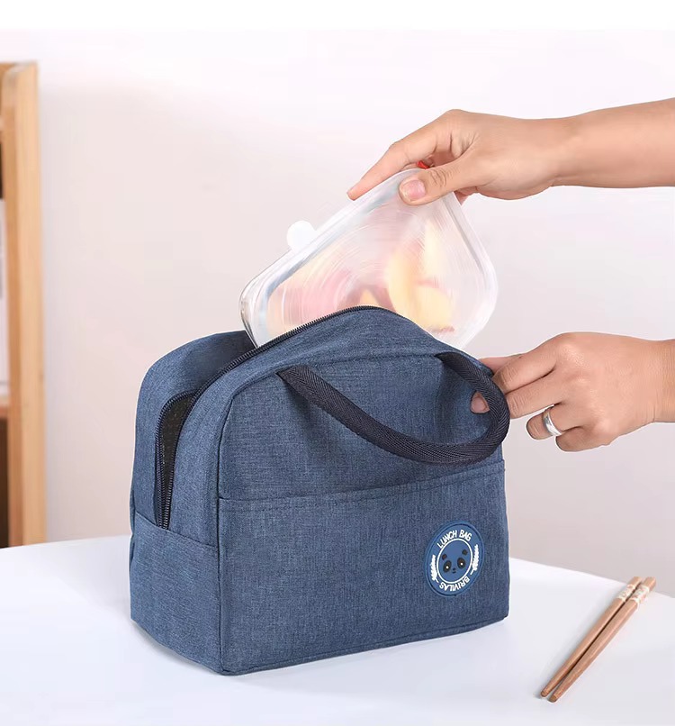 Cationic Fabric Insulated Lunch Bag with Foil Lining product detail