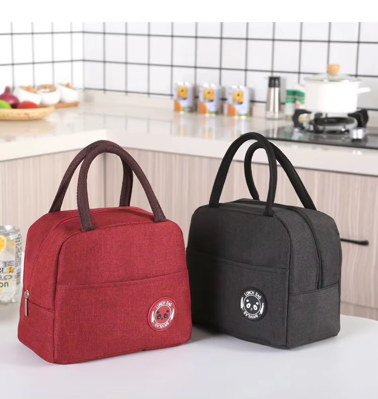 Cationic Fabric Insulated Lunch Bag with Foil Lining product detail