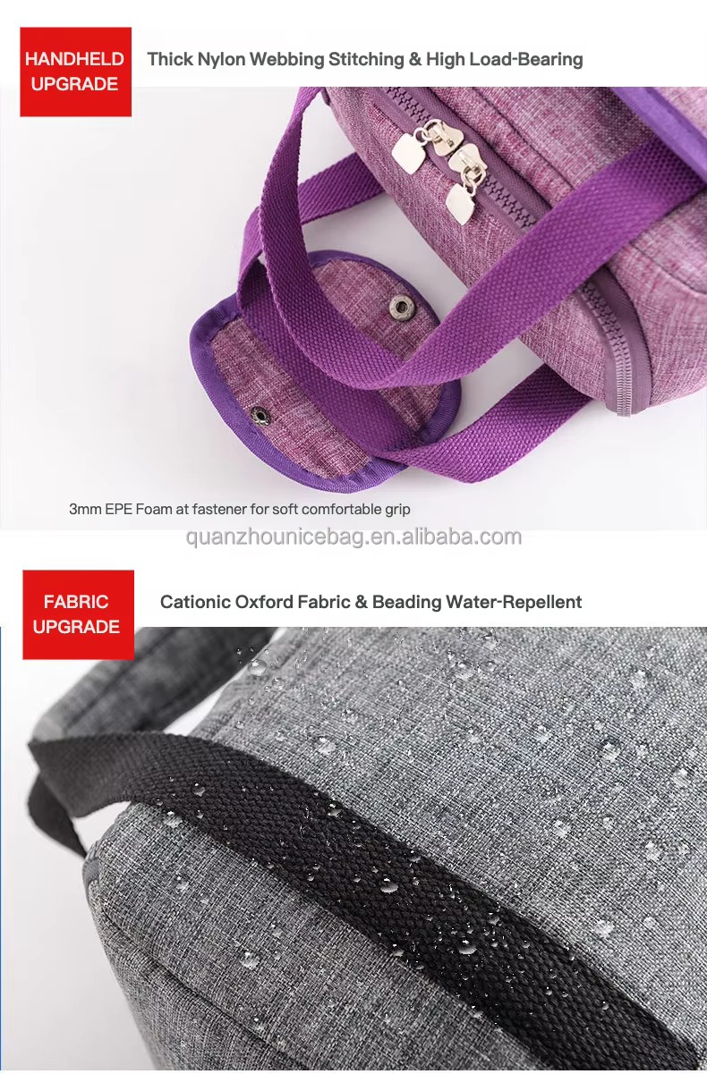 Three-Layer Insulated Lunch Bag with Front Storage Pocket product detail