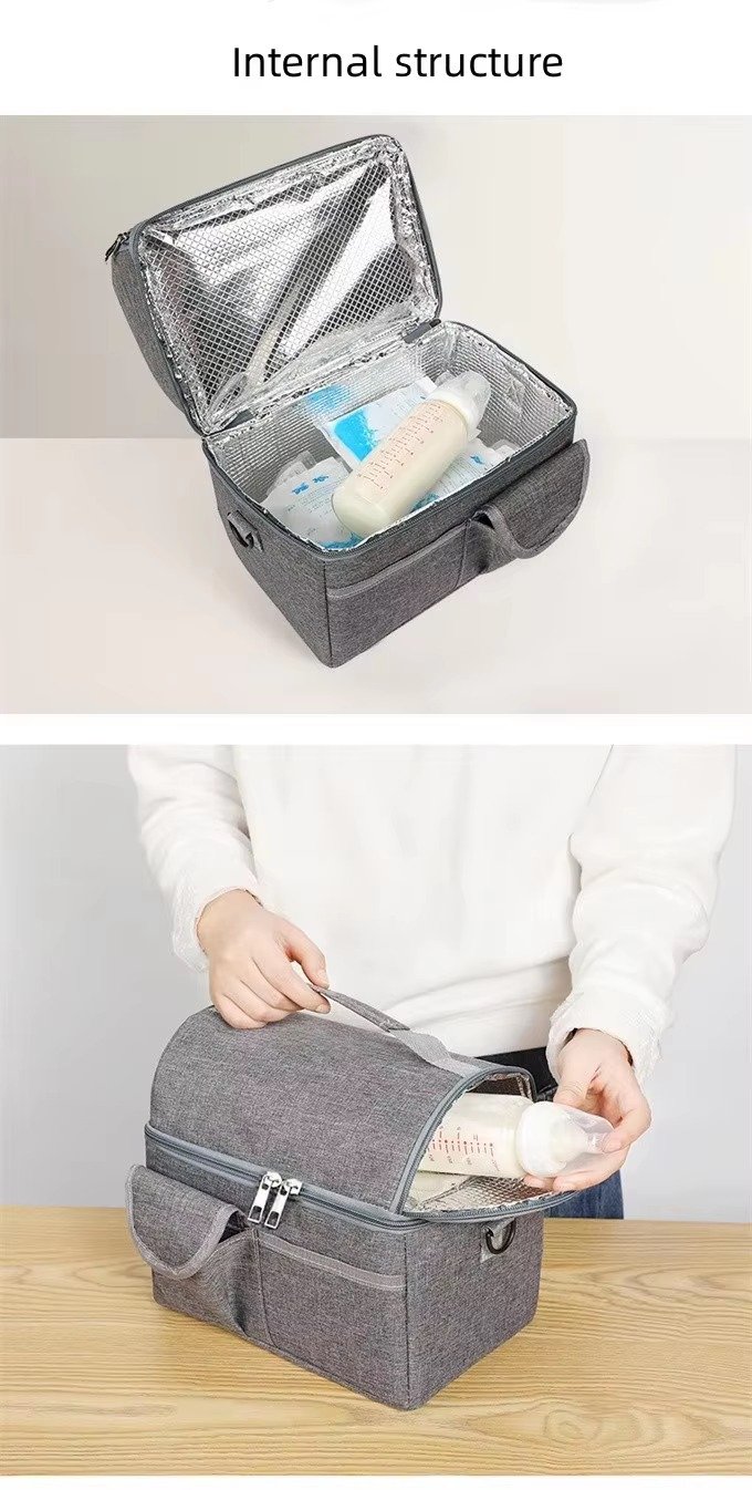 Leak-Proof Waterproof Outdoor Thermal Soft Heat Preservation Lunch Bag Cooler Picnic Insulated Shoulder Backpack - product detail