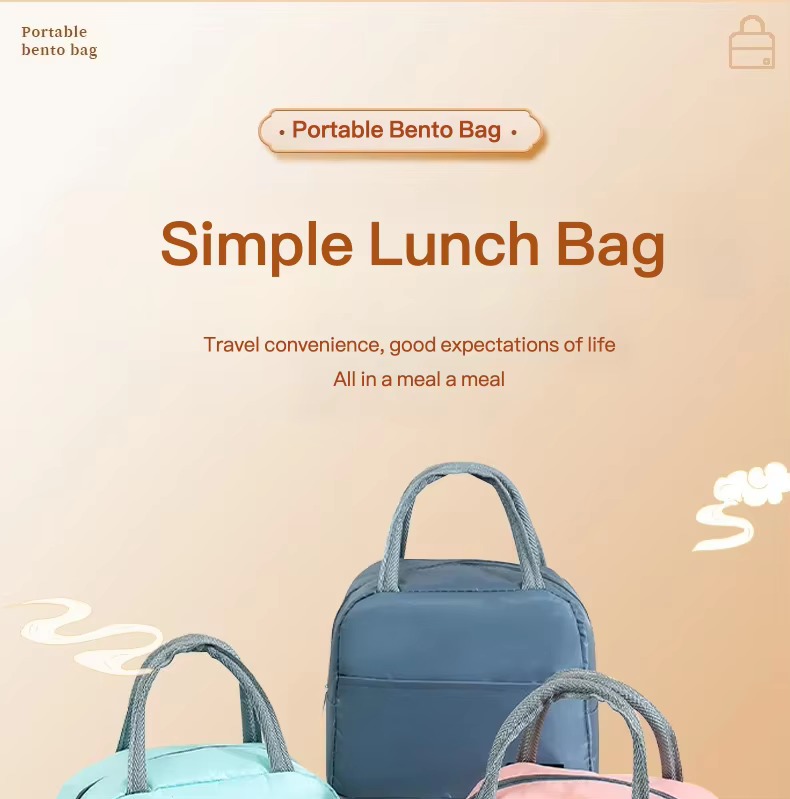 Portable Insulated Bento Lunch Bag for Work and School product detail