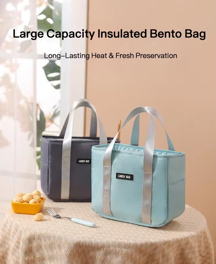 Insulated Lunch Tote with Foil Lining and Sturdy Handles product detail