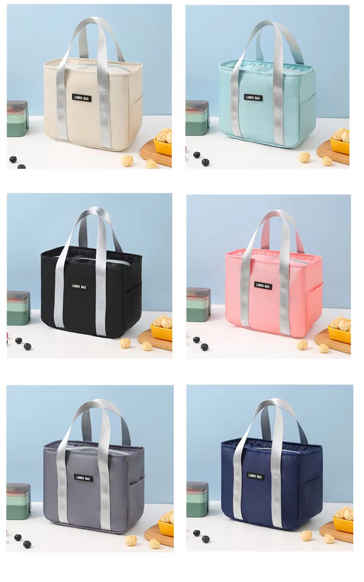Insulated Lunch Tote with Foil Lining and Sturdy Handles product detail