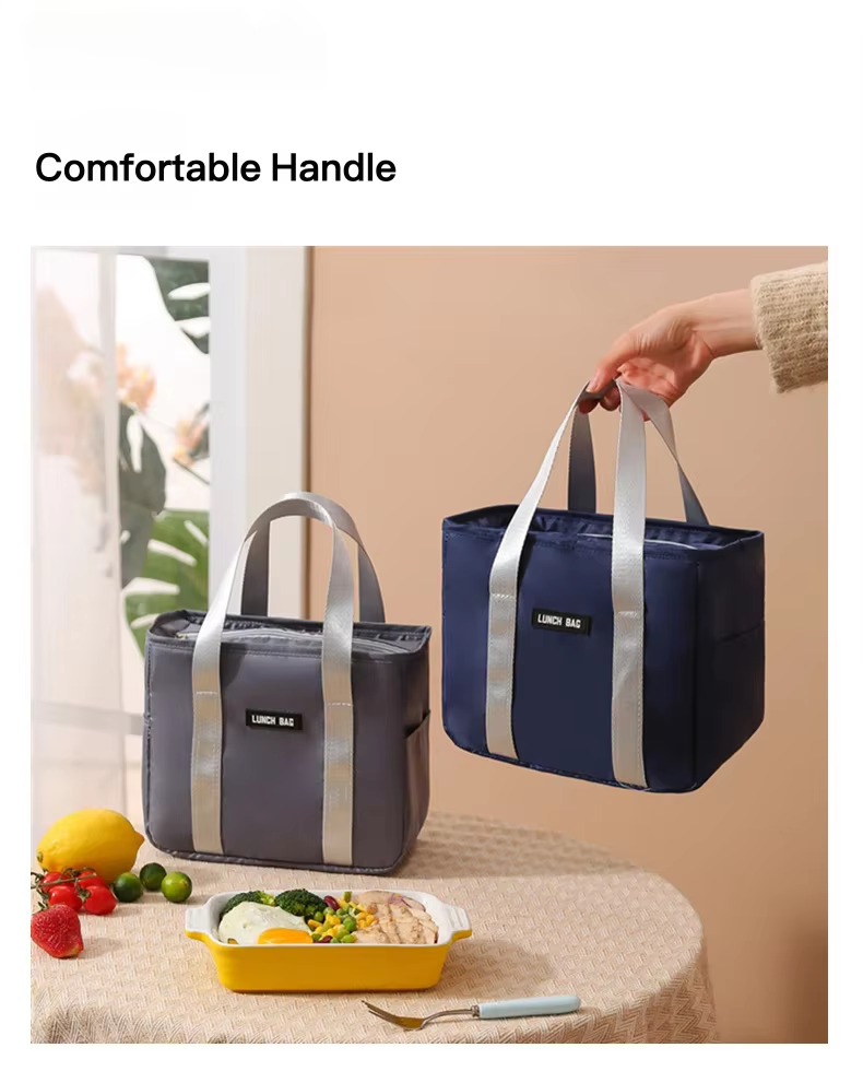 Insulated Lunch Tote with Foil Lining and Sturdy Handles product detail