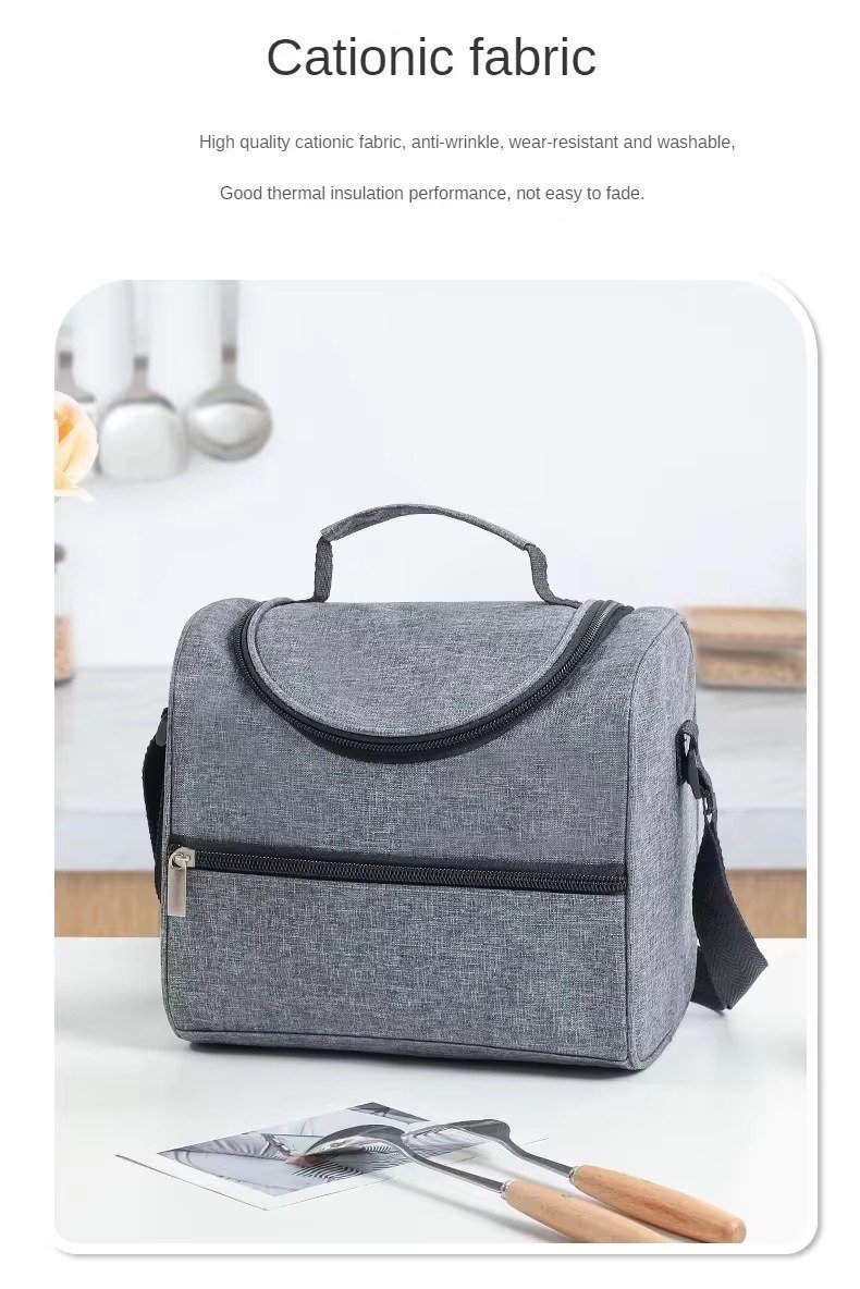 Insulated Lunch Bag Thicken Oxford Aluminum Foil Insulation Picnic Camping Oxford Fresh-keeping Food Cooler - product detail