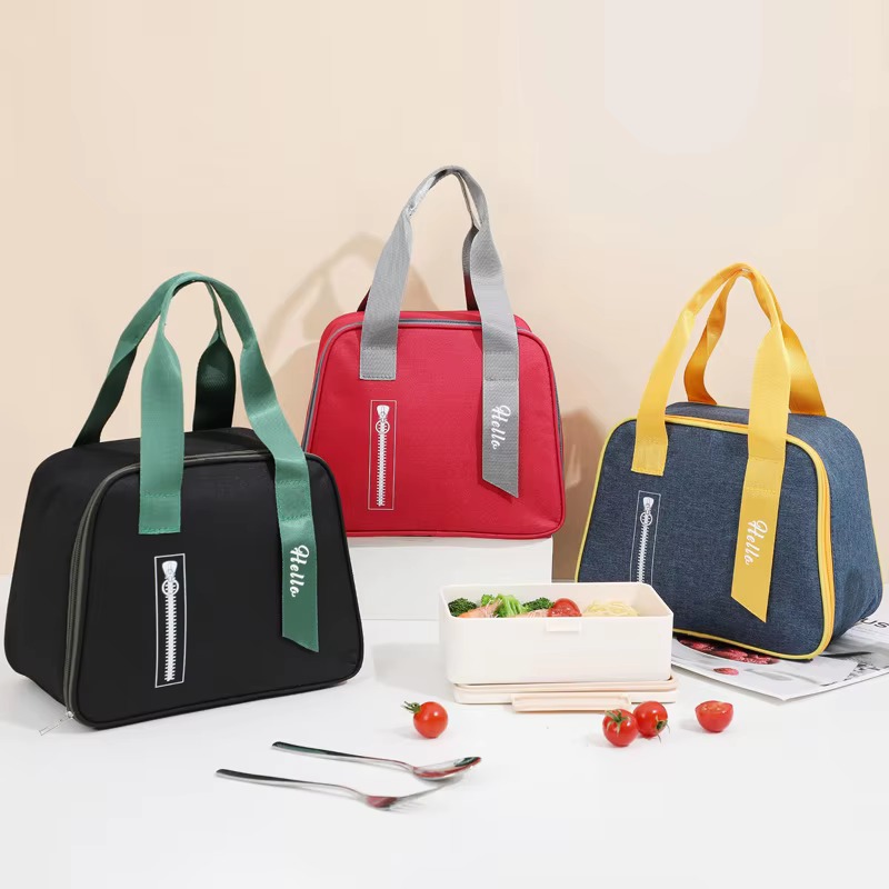 Trapezoidal Insulated Lunch Bag with Inner Mesh Pocket product detail