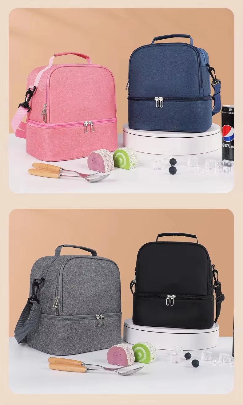 Large Cooler Lunch Bag for Outdoor with Long Shoulder Strap Insulated Picnic and Ladies - product detail