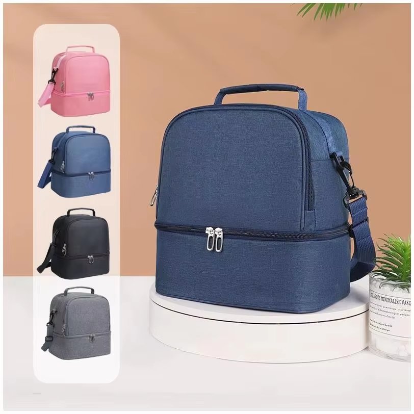 Large Cooler Lunch Bag for Outdoor with Long Shoulder Strap Insulated Picnic and Ladies - product detail