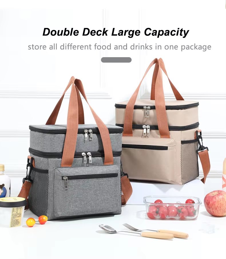 New Reusable Waterproof Lightweight Lunch Bag Picnic Insulated Backpack Portable Leak-Proof Aluminum Foil Cooler Bags for Foo - product detail