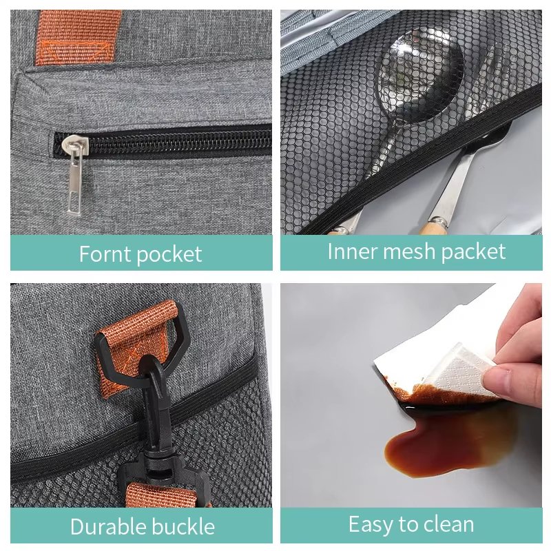 New Reusable Waterproof Lightweight Lunch Bag Picnic Insulated Backpack Portable Leak-Proof Aluminum Foil Cooler Bags for Foo - product detail