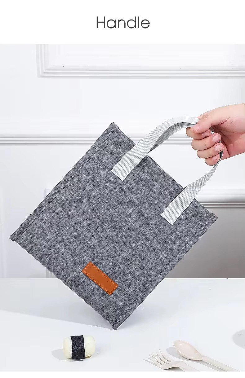 Minimalist Style Insulated Lunch Bag Waterproof Portable Thermal Picnic Tote Cooler Bag for Kids School Students Office Workers product detail