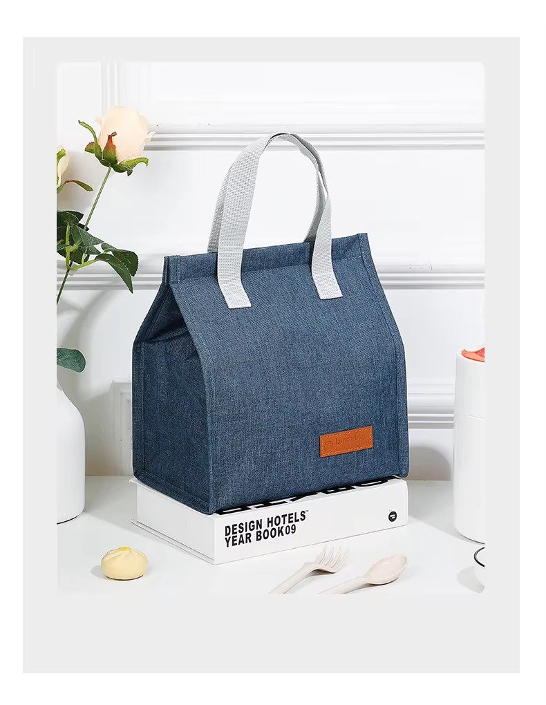 Minimalist Style Insulated Lunch Bag Waterproof Portable Thermal Picnic Tote Cooler Bag for Kids School Students Office Workers product detail