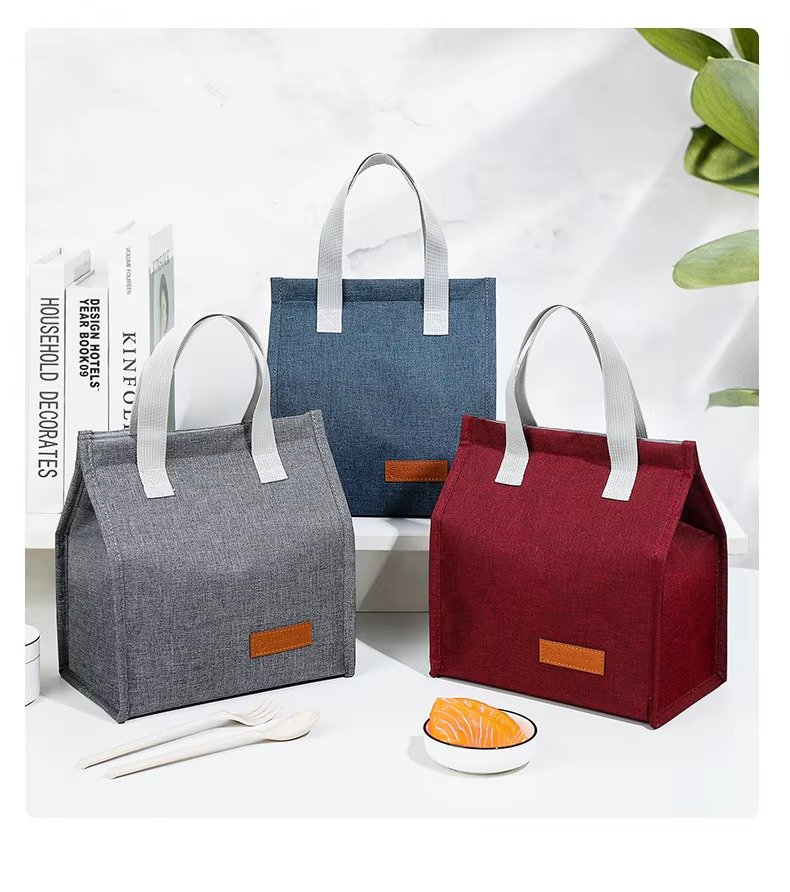 Minimalist Style Insulated Lunch Bag Waterproof Portable Thermal Picnic Tote Cooler Bag for Kids School Students Office Workers product detail