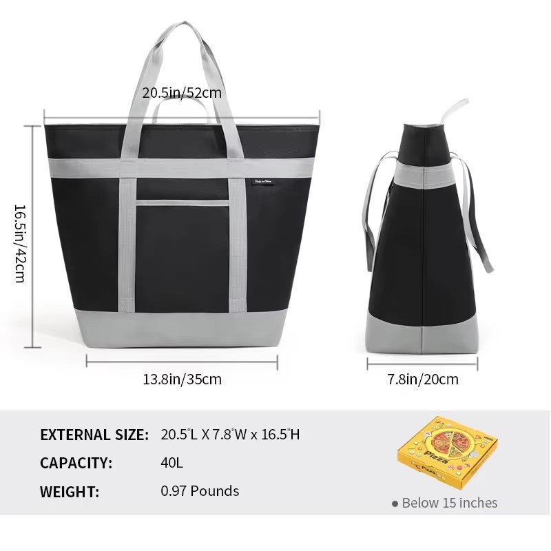 New Designer Waterproof Outdoor Cooler Bag Thicken Aluminum Foil Insulation Picnics Camping Fresh-keeping Food Lunch Bag - product detail