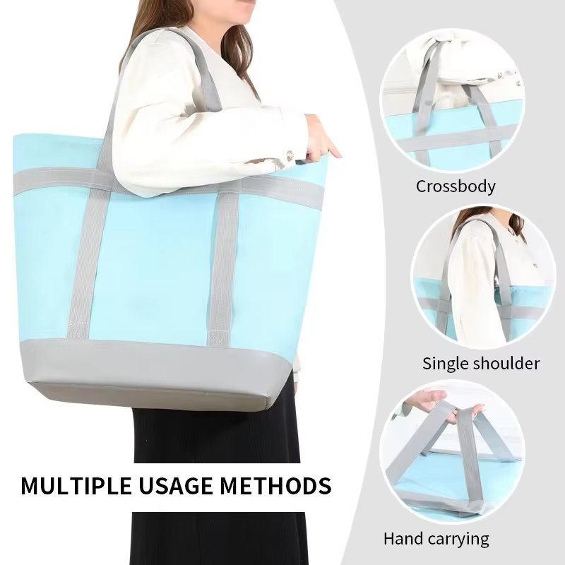 New Designer Waterproof Outdoor Cooler Bag Thicken Aluminum Foil Insulation Picnics Camping Fresh-keeping Food Lunch Bag - product detail