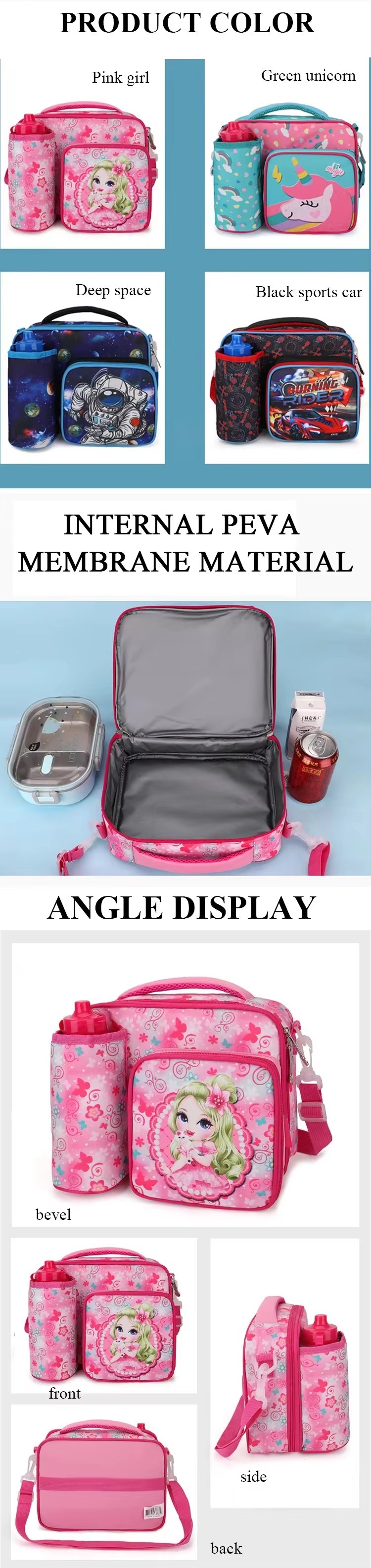 Waterproof Food Lunch Box Portable Leakproof Aluminum Foil Thermal Insulated Cooler Bag for Office Picnic - product detail