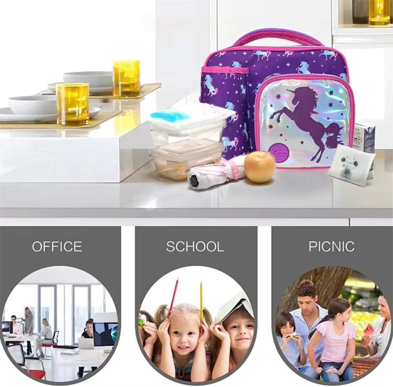 Waterproof Food Lunch Box Portable Leakproof Aluminum Foil Thermal Insulated Cooler Bag for Office Picnic - product detail