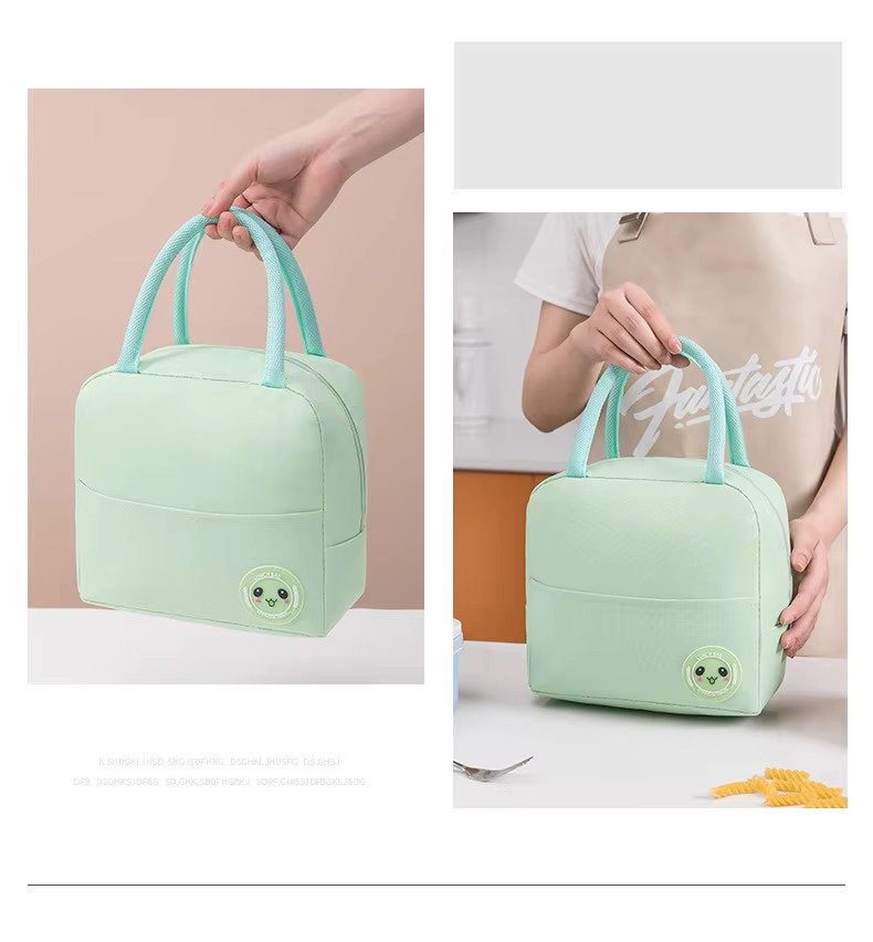Custom Logo Waterproof Aluminum Foil Insulated Picnic Cooler Bag Hand Carry Thermal Insulation Lunch Box Bag for Kids Student product detail
