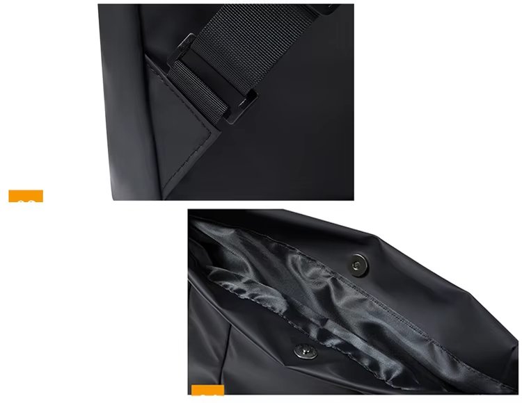 Water-Resistant Large Capacity Modern Business Travel Oxford Roll Top Backpack product detail