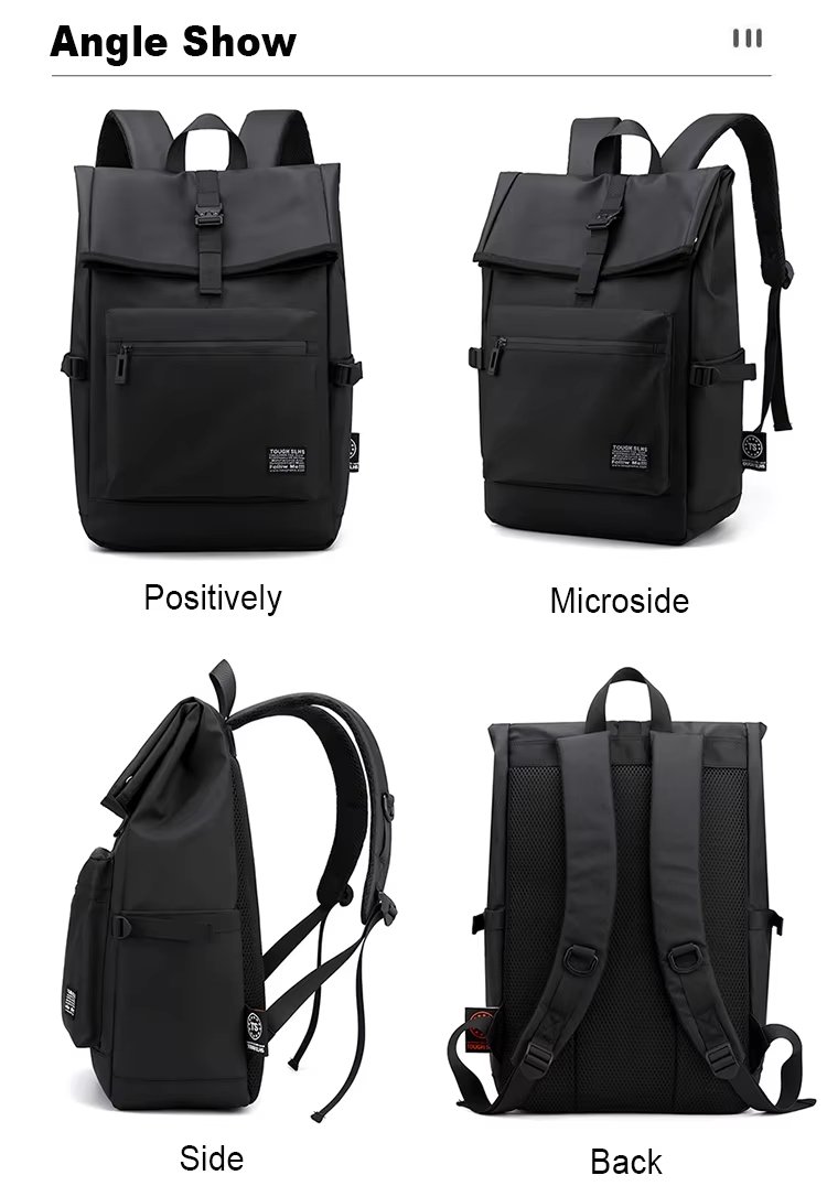 Water-Resistant Modern Outdoor Business Travel Nylon Laptop Backpack product detail