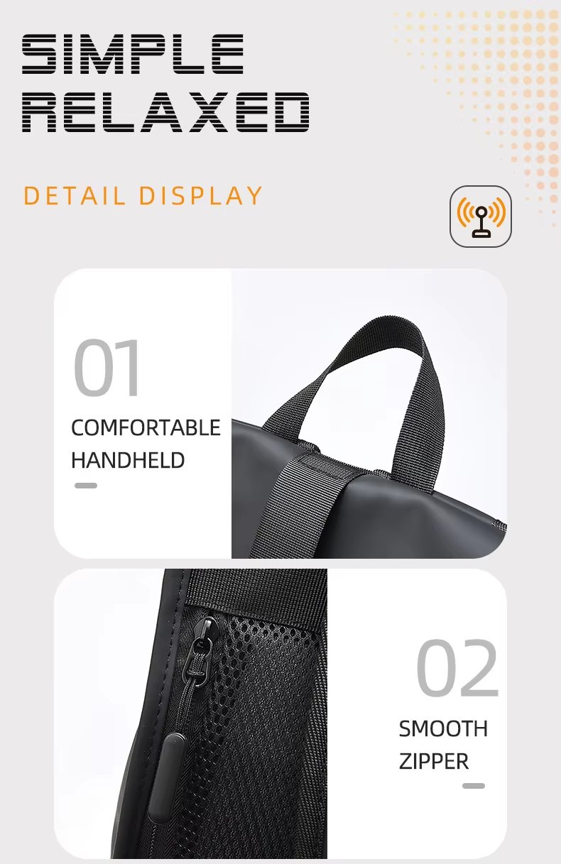 Outdoor Travel Casual PU Leather Roll Top Backpack product detail