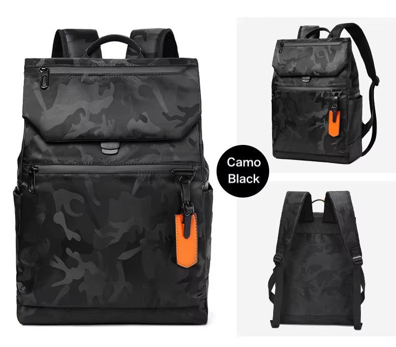 Water-Resistant Large Capacity Lightweight USB Modern Oxford Laptop Backpack product detail