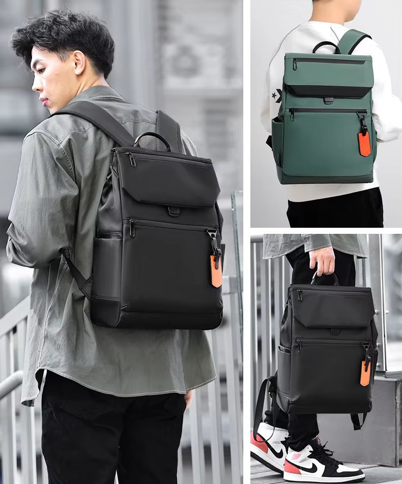 Water-Resistant Large Capacity Lightweight USB Modern Oxford Laptop Backpack product detail