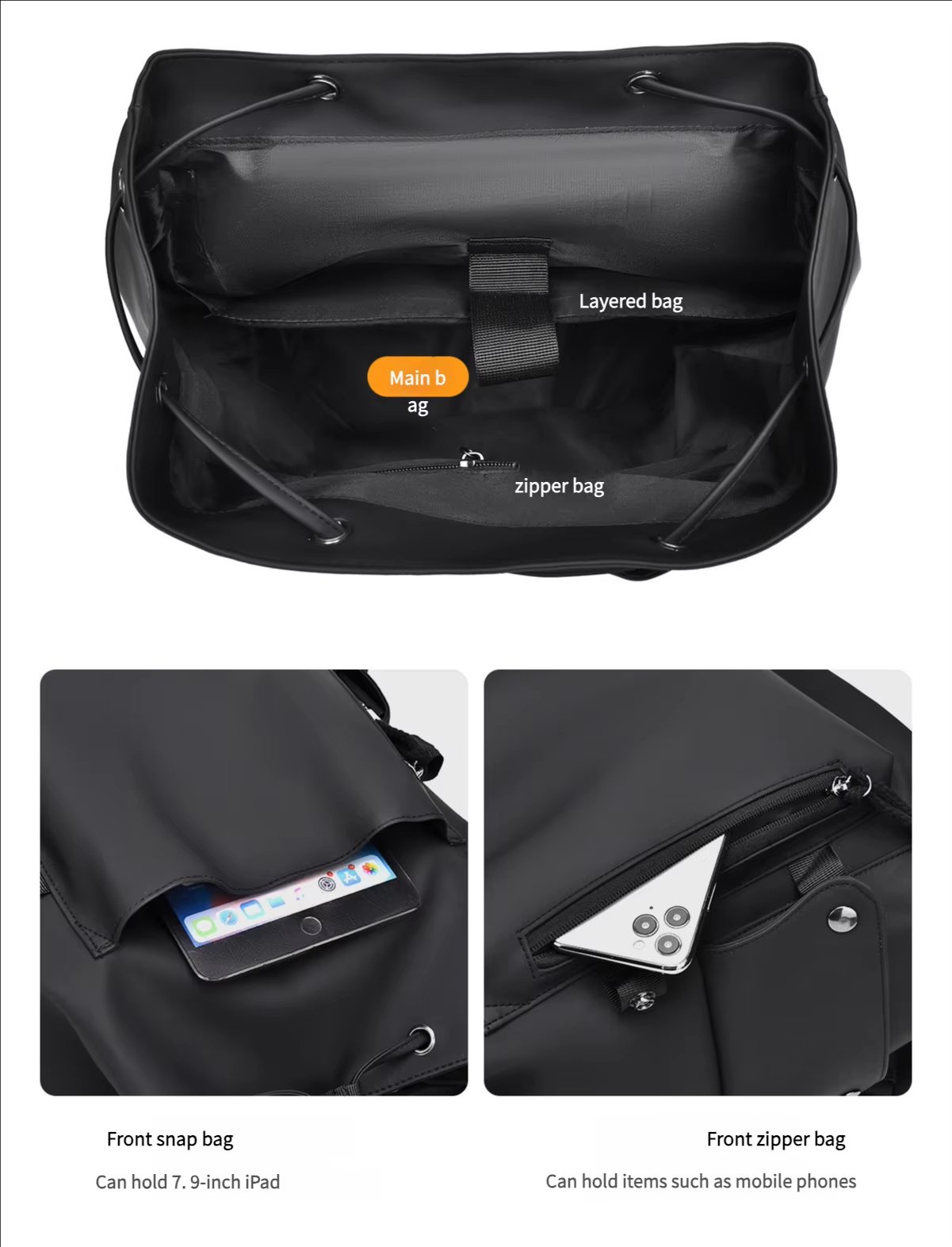 Large Capacity Modern Business School Oxford Laptop Backpack product detail