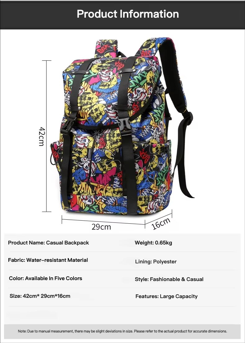 Modern Travel School Casual Oxford Roll Top Backpack product detail