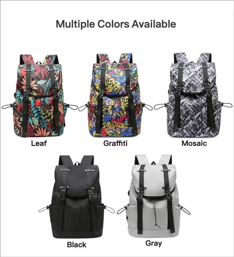 Modern Travel School Casual Oxford Roll Top Backpack product detail