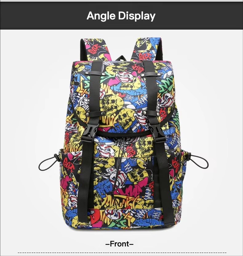 Modern Travel School Casual Oxford Roll Top Backpack product detail