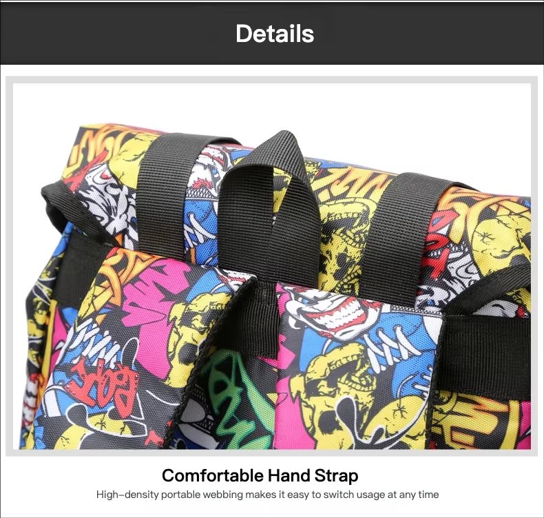 Modern Travel School Casual Oxford Roll Top Backpack product detail