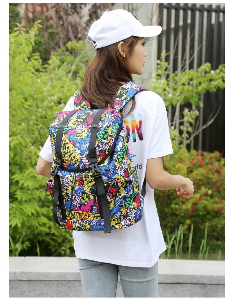 Modern Travel School Casual Oxford Roll Top Backpack product detail
