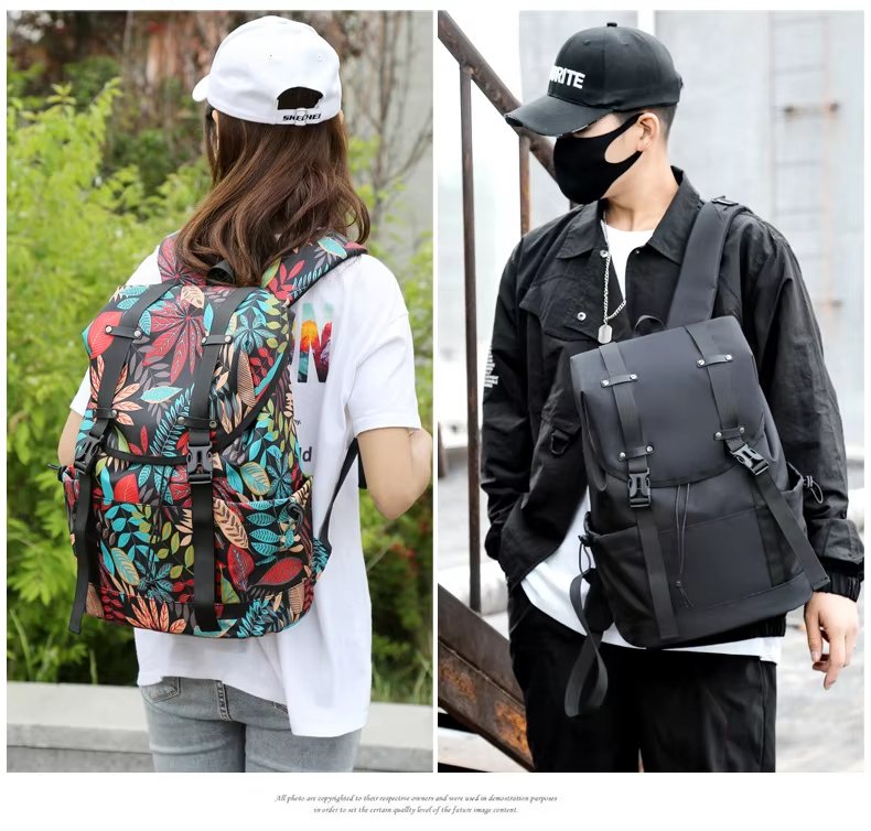 Modern Travel School Casual Oxford Roll Top Backpack product detail
