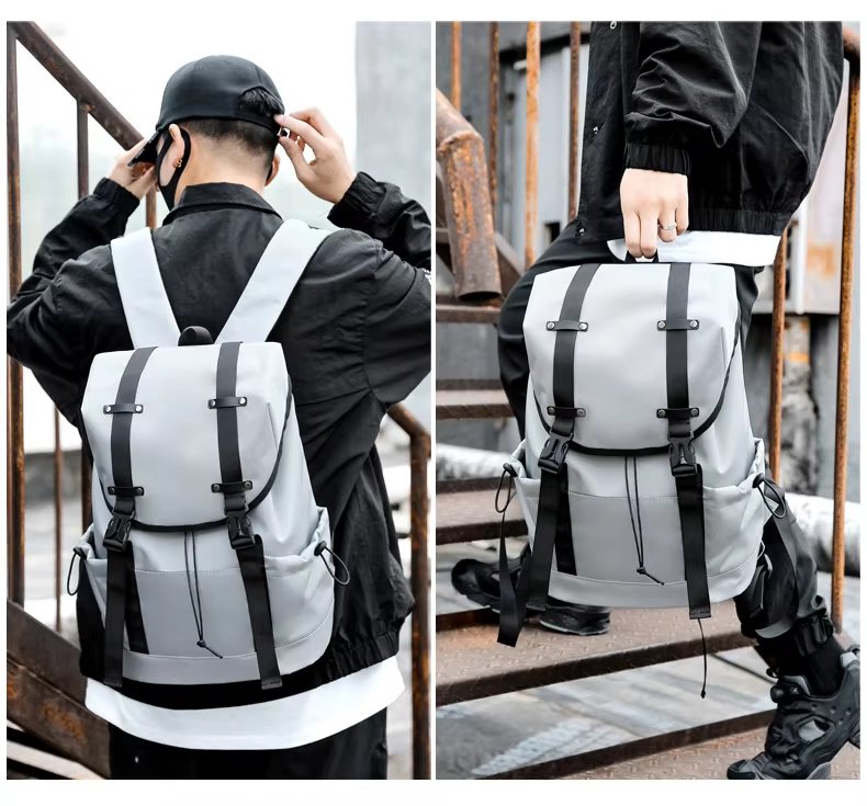 Modern Travel School Casual Oxford Roll Top Backpack product detail