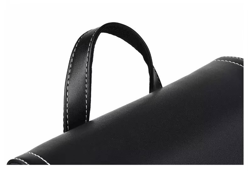 Water-Resistant Modern Outdoor Business Travel PU Leather Laptop Backpack product detail