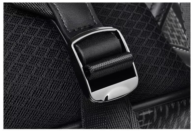 Water-Resistant Modern Outdoor Business Travel PU Leather Laptop Backpack product detail