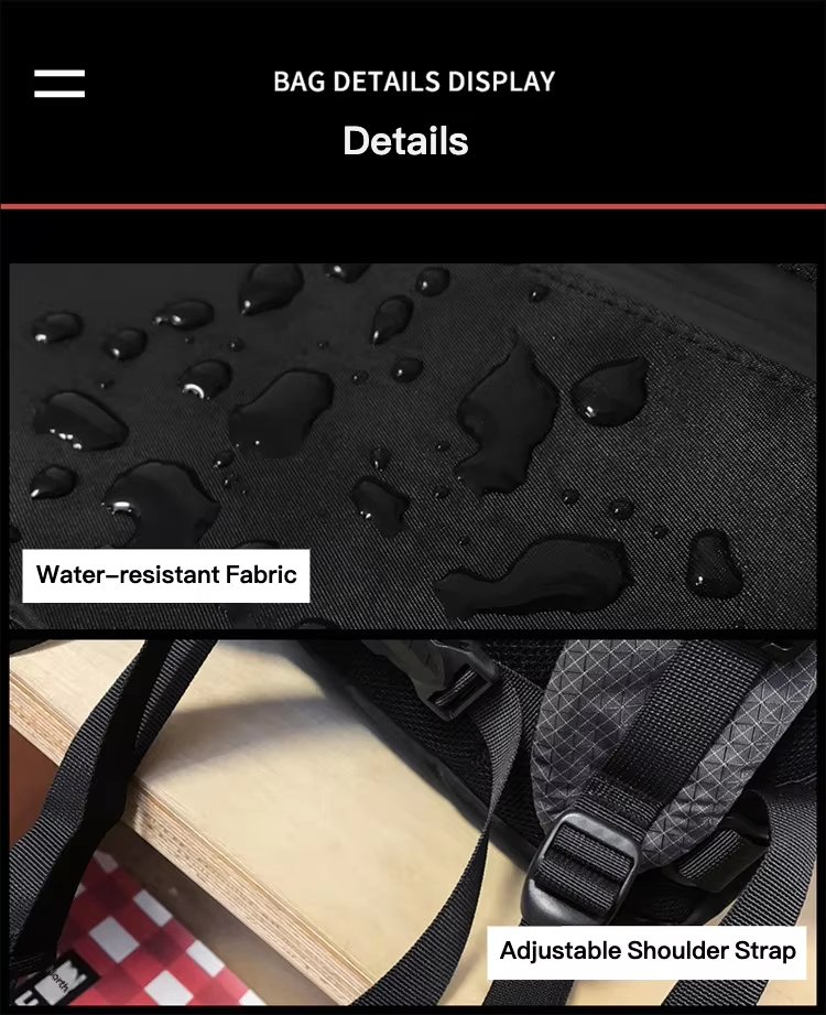 Water-Resistant Large Capacity Lightweight Outdoor Travel Nylon Roll Top Backpack product detail